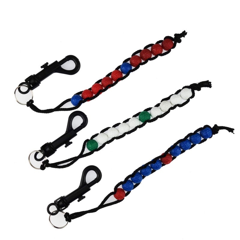 Zelerdo 3 Pack Golf Beads Count Stroke Score Counter (3 Colors) - Image 5